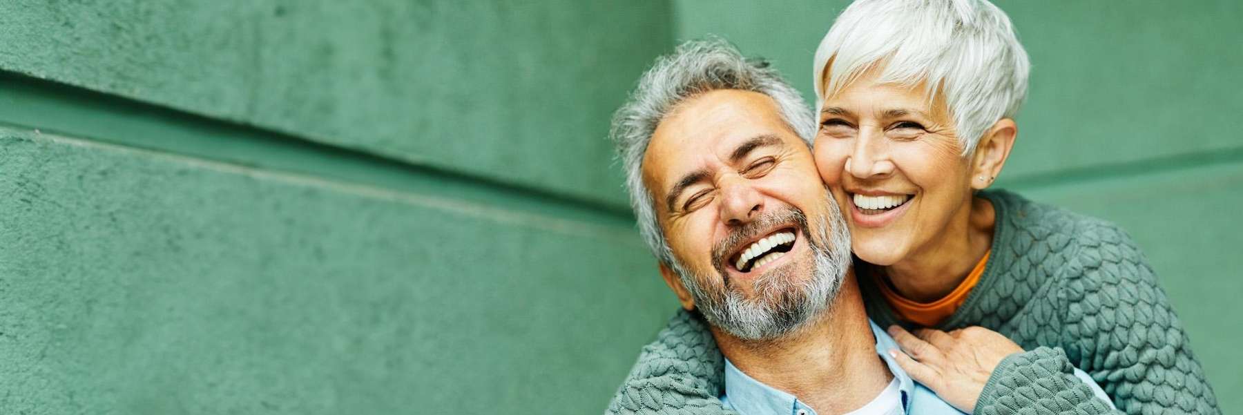 Husband and wife with teeth implants in Maple Ridge