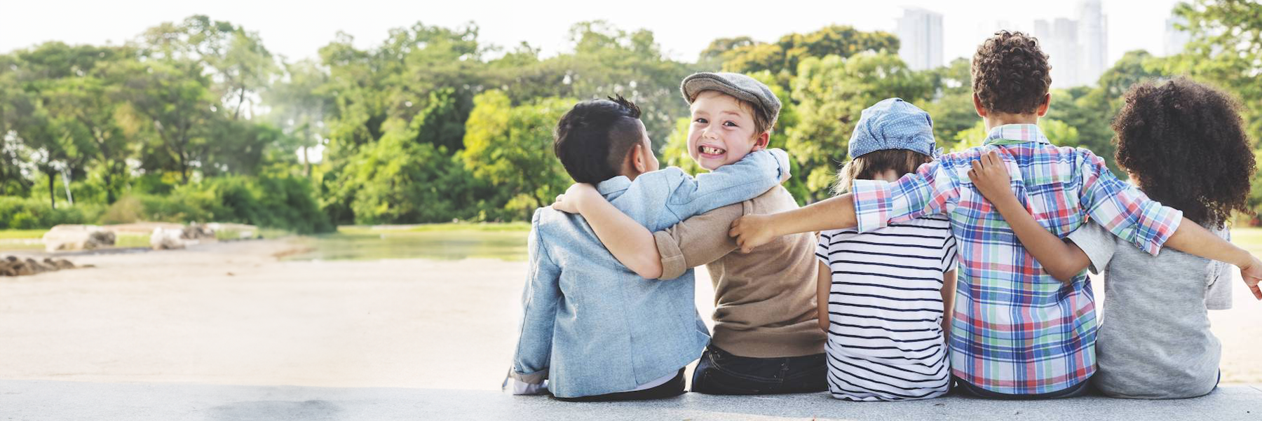 A group of smiling and happy children in Maple ridge bc