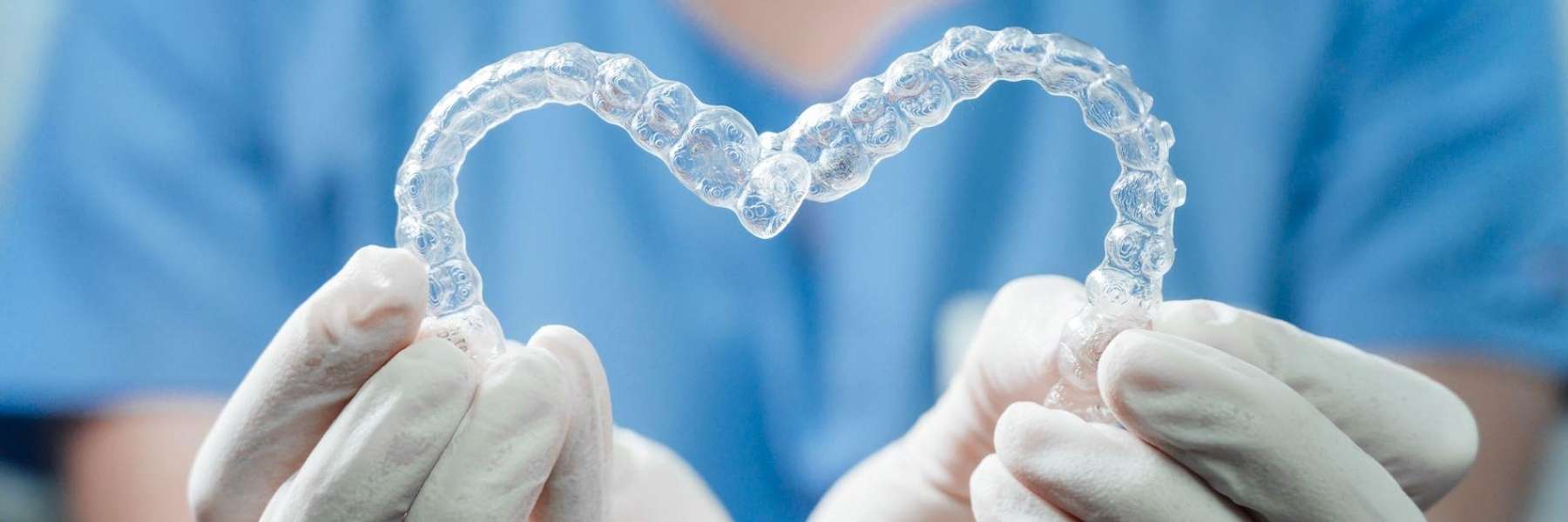 A pair of Invisalign clear aligners in Maple Ridge, BC